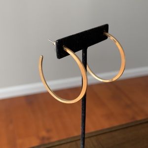 Open hoop earrings